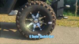 M1S4+2FF presenta un nuevo diseño de carrito de golf eléctrico de 6 plazas con batería de 48 V y certificado CE para usted